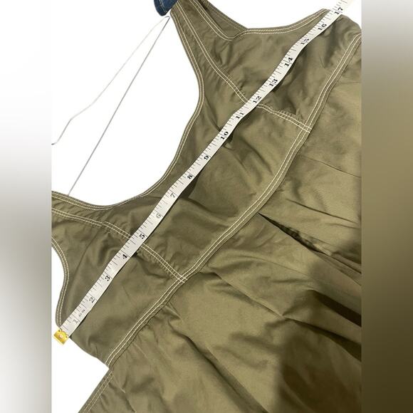 Anthropologie HD in Paris Olive Green Sleeveless Balloon Leg Jumpsuit- Size‎ 6 - Picture 5 of 9
